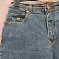 Gloria Vanderbilt Blue Medium Wash Straight Leg Denim Jeans Pants 12