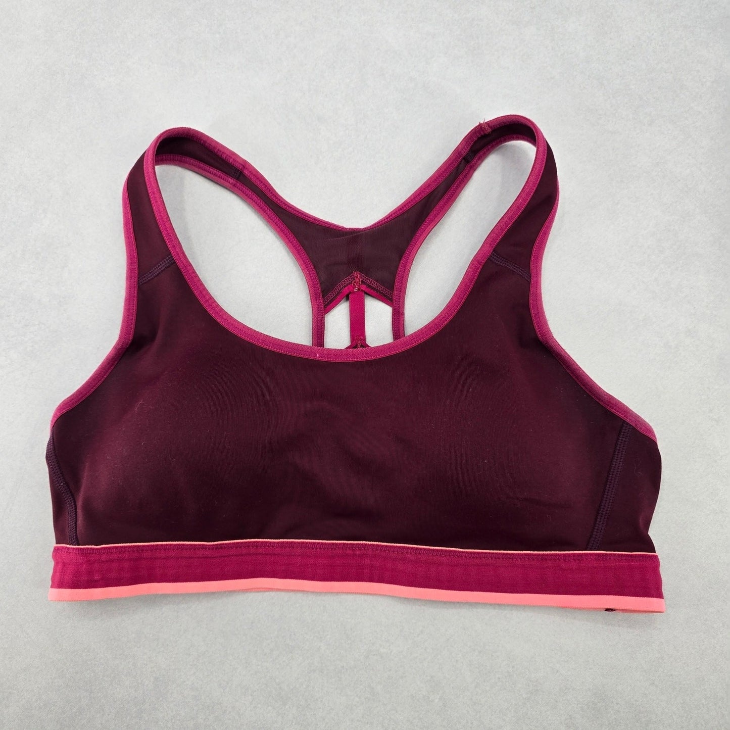 Champion Purple Racerback Padded Swim Sports Bra Beach Bikini Top M Medium