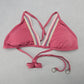 Soluna Pink Lace Tie Padded Boho Beach Bikini Bralette Swim Top S Small