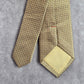 Zeke Gold Gray Geometric Square Executive Silk Executive Neck Tie Men's