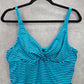 Apt 9 Blue Stripe Tank Top Tankini Swimwear Large