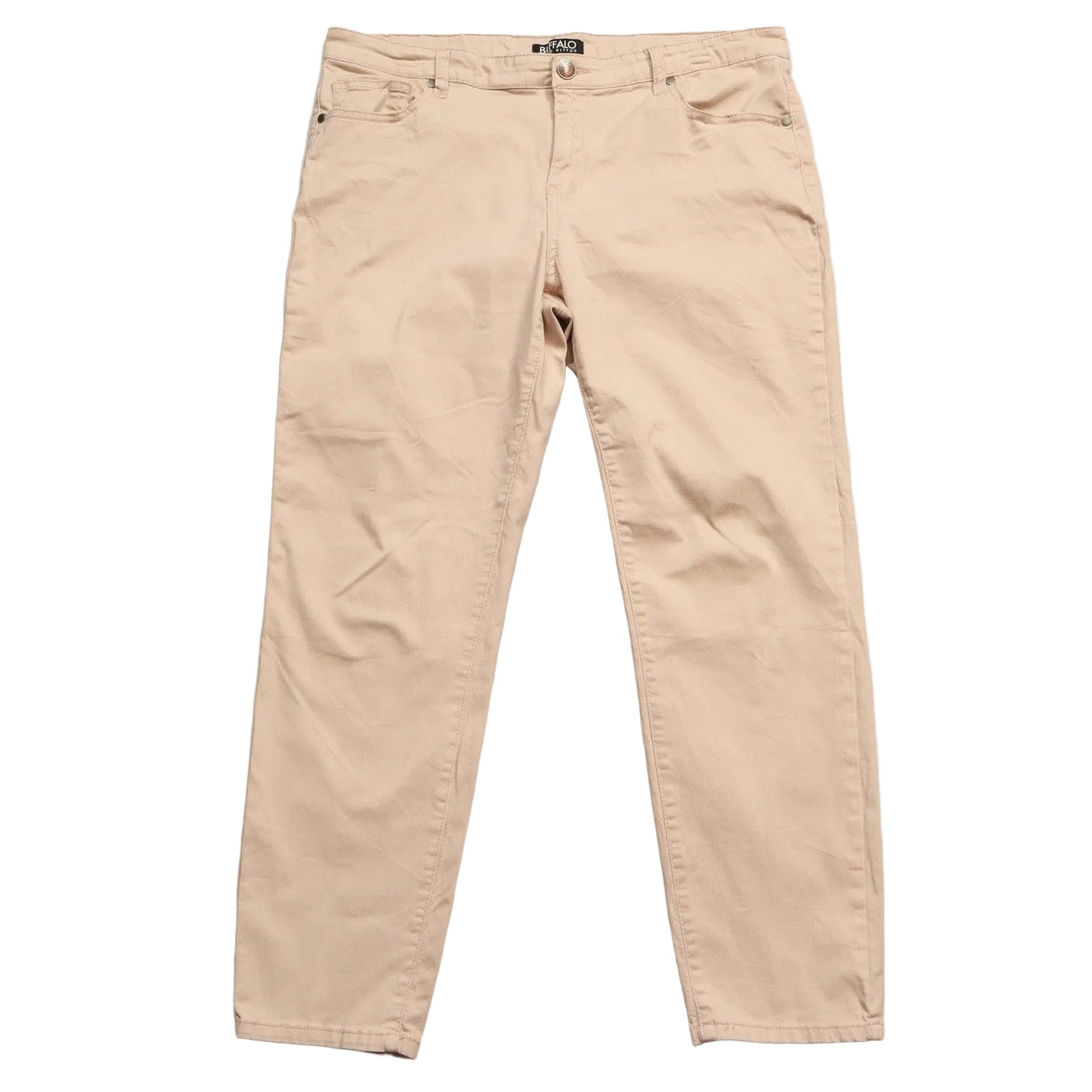 Buffalo David Bitton Pink Mid Rise Stretch Skinny Ankle Grazer Cotton Pant 12/32