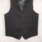 Daniel Elissa Black 5 Button Point Waistcoat Tuxedo Formal Suit Vest Medium 42R