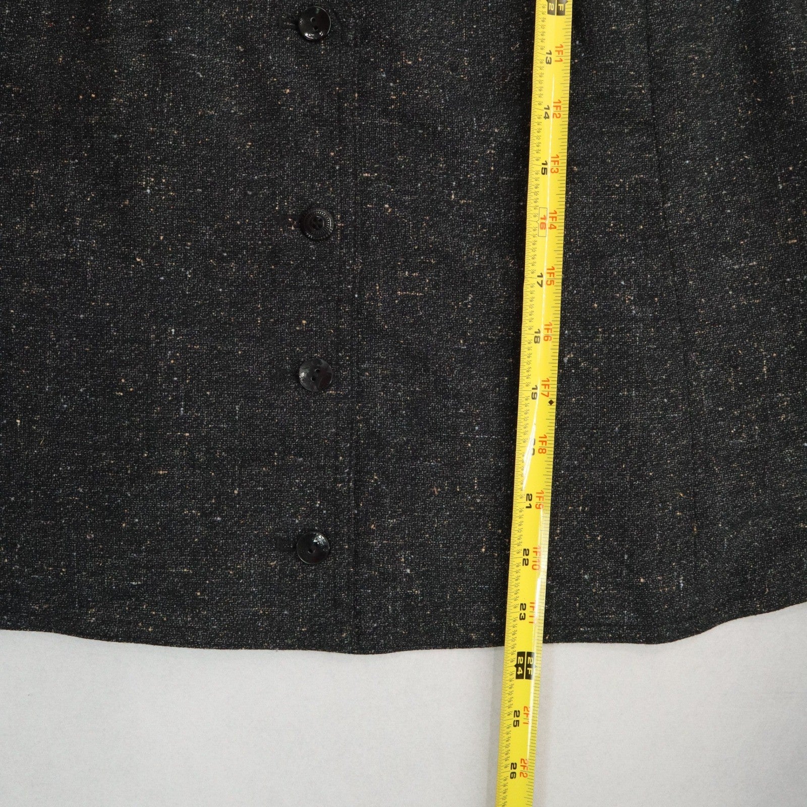 J Jill Gray 4 Button Heather Straight Waistcoat Tuxedo Formal Suit Vest L 44R