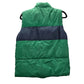 Old Navy Green Blue Stripe Zip Sleeveless Puffer Fleece Boys Vest XL 14/16