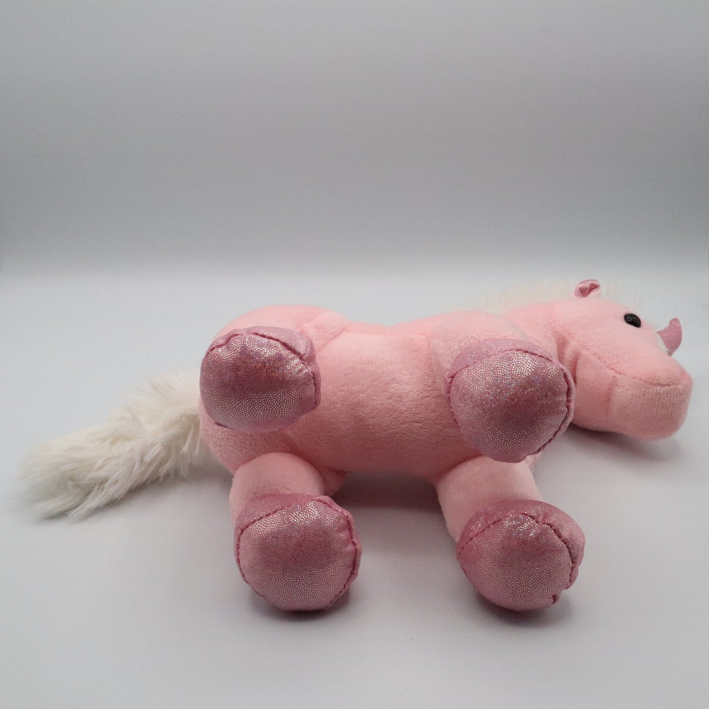 Pink Plush Unicorn Stuffed Animal Toy Soft Cuddly Sparkle Hooves Gift 11"