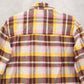 Wild Fable Yellow Flannel Plaid Long Sleeve Button Down Western Utility Shirt XS