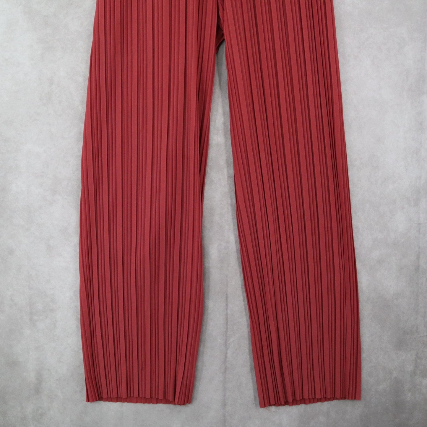 Pink Stripe Belted Wide Leg Boho Pull On Straight Leg Trousers Pant S Small