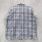 Road Rags Purple Plaid Cotton Flannel Long Sleeve Button Down Vintage 1XL