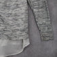 Torrid Gray Layered Hem Tunic Top Long Sleeve Knit Blouse Crisscross Ties 00