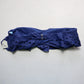 California Waves Blue Star Eyelet Bandeau Swim  Bralette Bikini Top L Large