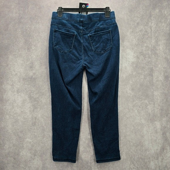 Time and Tru Blue Stretch Skinny Ankle Denim Jeggings Pants 8/10 M