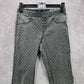 H&M Gray Polka Dot Skinny Denim Pull On Jeans Jeggings Junior Girls 4