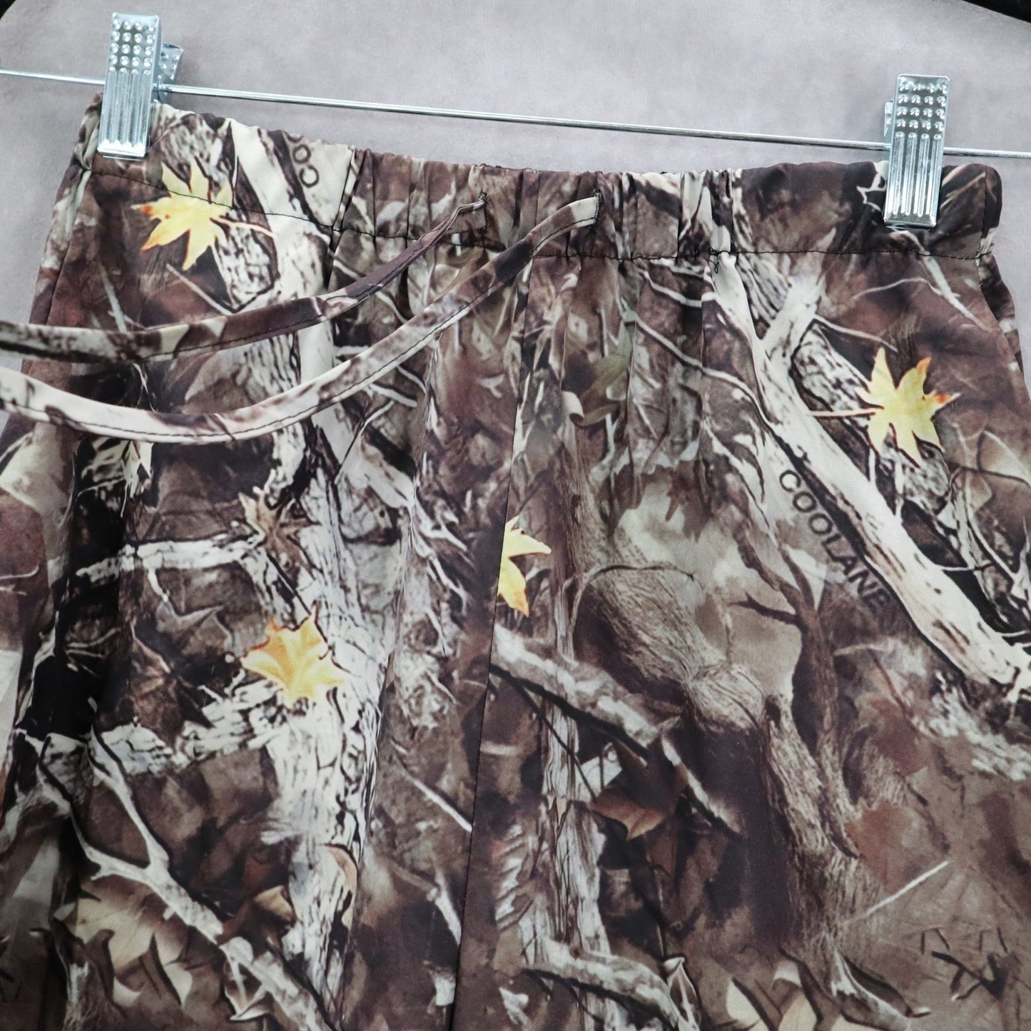 Coolane Camo Wide Leg Straight Leg Drawstring Pull On Trousers Pant S Small