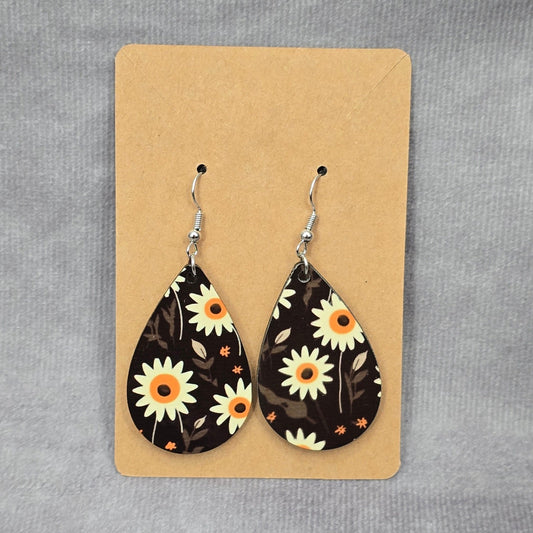 Teardrop Hook Floral Handmade Earrings JB1E10