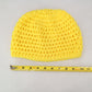 Yellow Cable Knit Y2k Vintage Handmade Cozy Winter Beanie Cap Hat