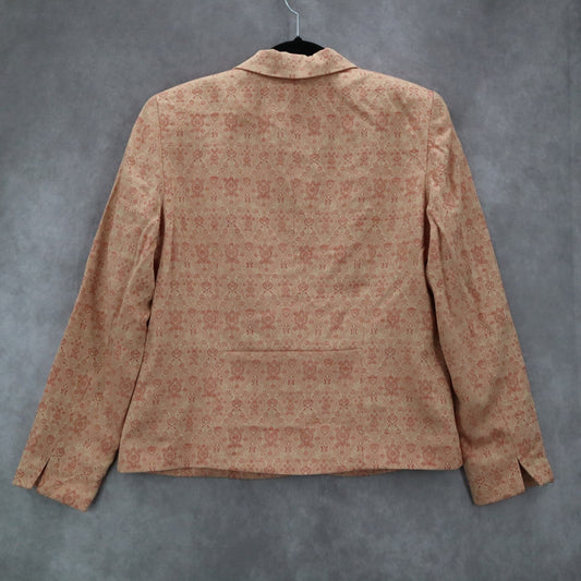 Norton McNaughton Orange Floral Blazers Jackets Coats Business Formal Petite 10P