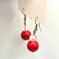 Red Bead Drop Dangle Hook Fashion Jewelry Boho Retro Earrings E18