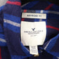 American Eagle Outfitters Boyfriend Fit Blue Flannel Plaid Lumberjack Rugged XS