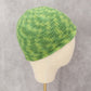 Green Crochet Cable Knit Y2K Vintage Skater Cozy Cottage Beanie Cap Hat OS
