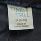 Time and Tru Blue Stretch Skinny Ankle Denim Jeggings Pants 8/10 M
