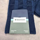 Haggar Blue Weave Logo Print Mens Dress Socks Shoe Sise 6-12.5