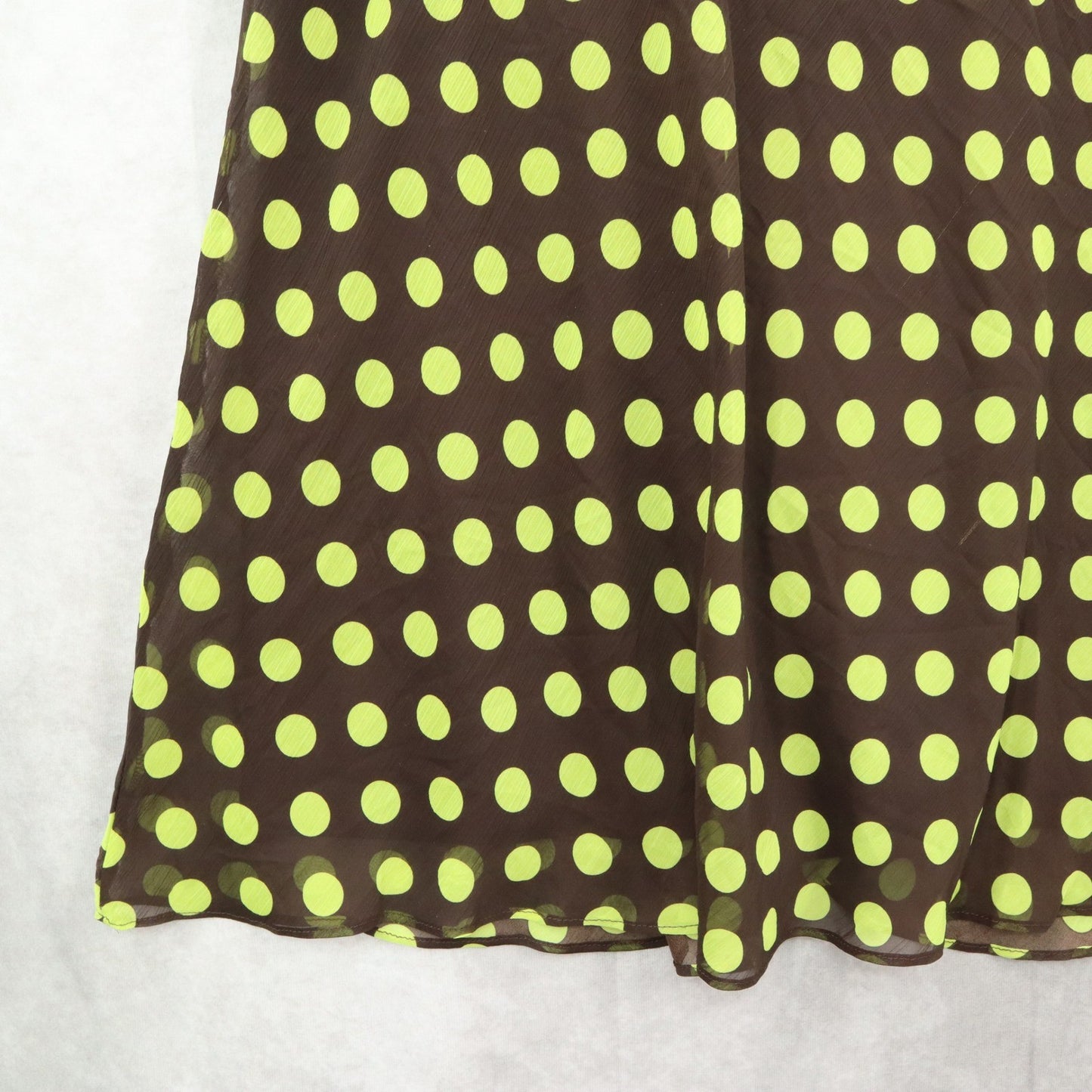 Dressbarn Brown Polka Dot Flare Retro Preppy Business Casual Skirt Plus 20W