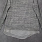 Torrid Gray Layered Hem Tunic Top Long Sleeve Knit Blouse Crisscross Ties 00