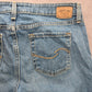 Levi's Strauss Blue Low Rise Bootcut Flare Blue Denim Pants Jeans Short 8