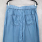Zac & Rachel Blue Wide Leg Pants Belted Soft Boho Comfy Minimalist L Large