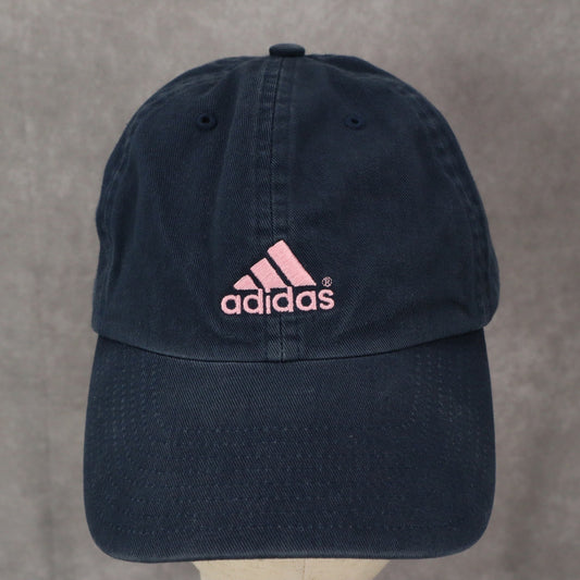 Adidas Blue Logo Performance Athletic OSFM Baseball Cloth Strap Buckle Cap Hat