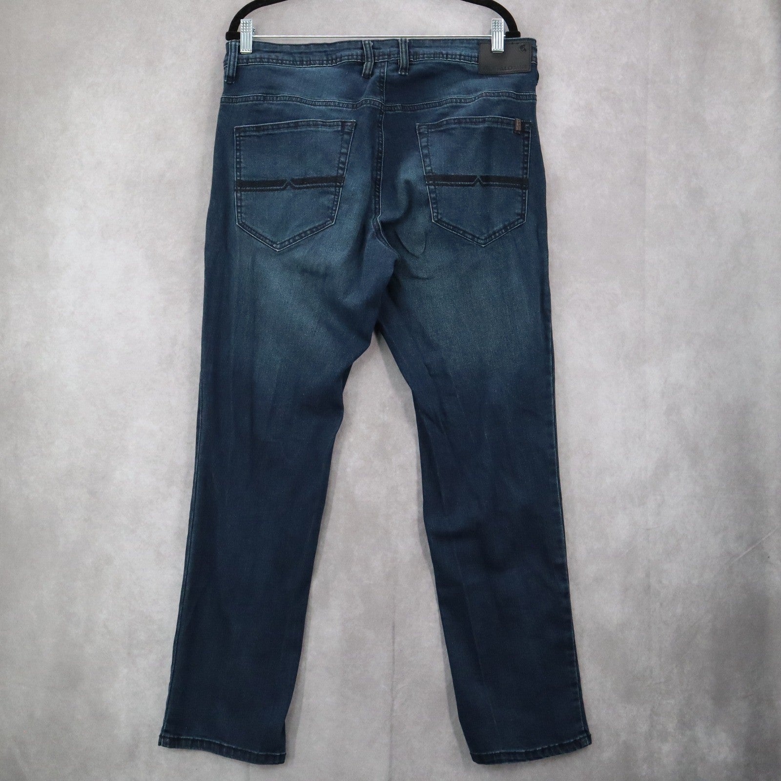 Buffalo David Bitton Blue Axel Slim Stretch Denim Jeans Mens Straight Leg36x30