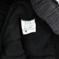 Black Cropped Wide Leg Pleated Belted Preppy Straight Leg Trousers Pant L Large