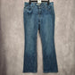 Riders By Lee Mid Rise Boot Cut Straight Blue Denim Pants Jeans Size 14M