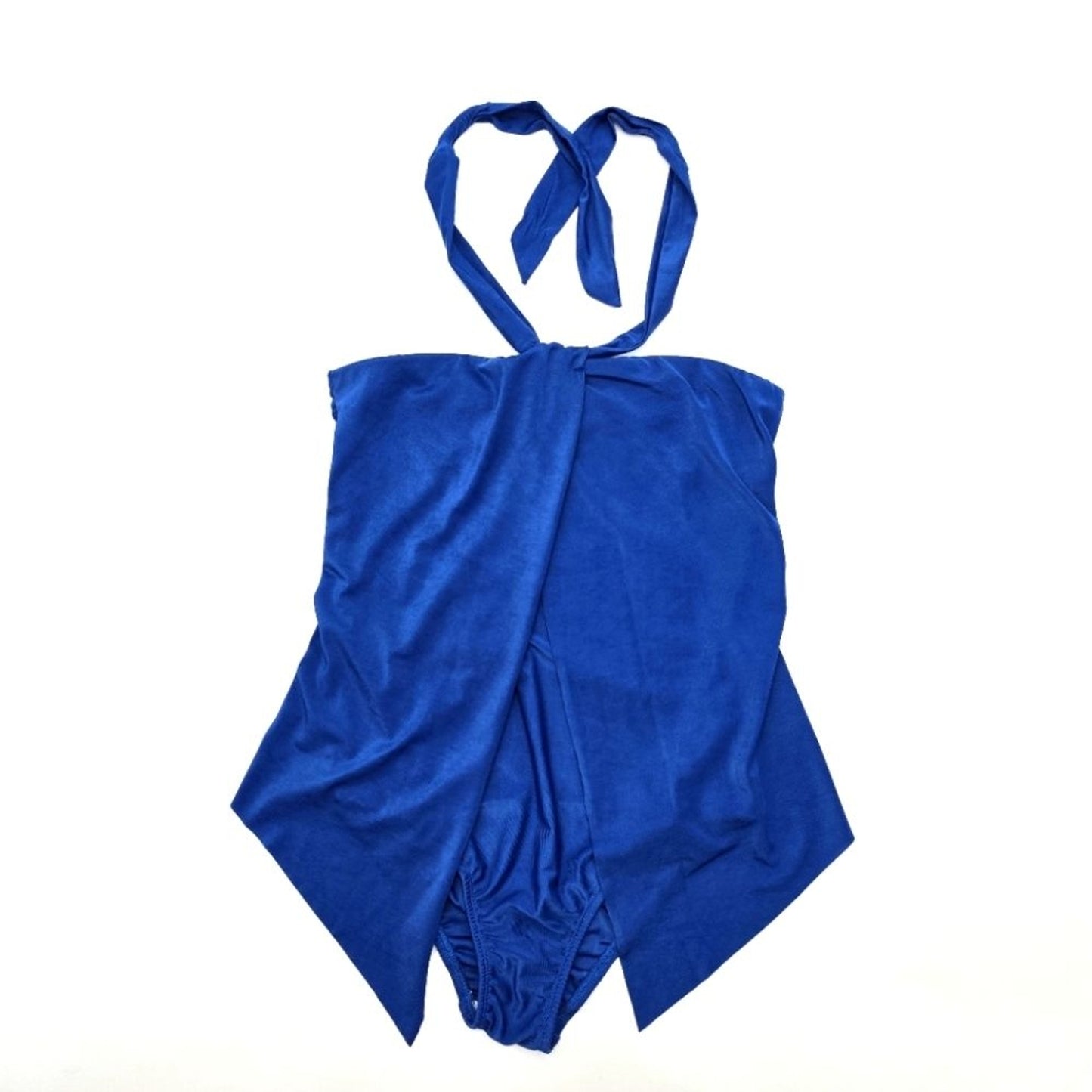 Old Navy Blue Halter One Piece Bathing Suit Swimwear Swimsuit Medium