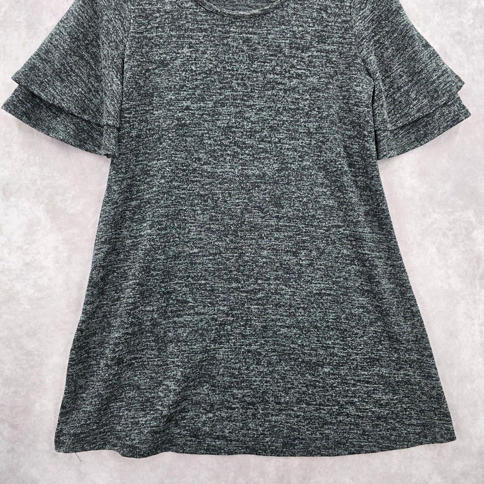 Bobbie Brooks Gray Fir Flare Chic Business Boho Y2K Casual Dress Small