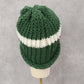 Green Cable Knit Y2K Vintage Hippy Unisex Youth Boho Bucket Beanie Cap Hat
