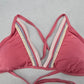 Soluna Pink Lace Tie Padded Boho Beach Bikini Bralette Swim Top S Small