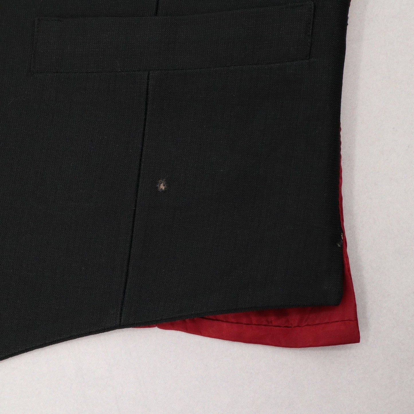 Black 5 Button Red Point 4 Welt Pocket Waistcoat Formal Tuxedo Suit Vest S 38R