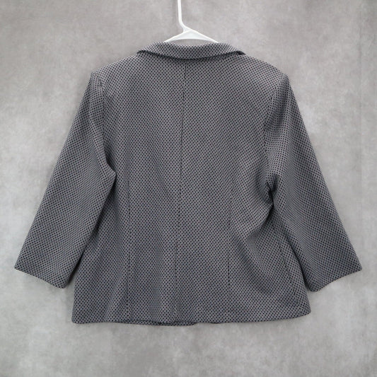 NYCC Blue Retro Classic Business Coat Notch Jacket Preppy Classic Blazer L Large