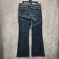 GAP Blue Stretch Flare Straight Denim  Pants Jeans 16R