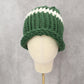 Green Cable Knit Y2K Vintage Hippy Unisex Youth Boho Bucket Beanie Cap Hat