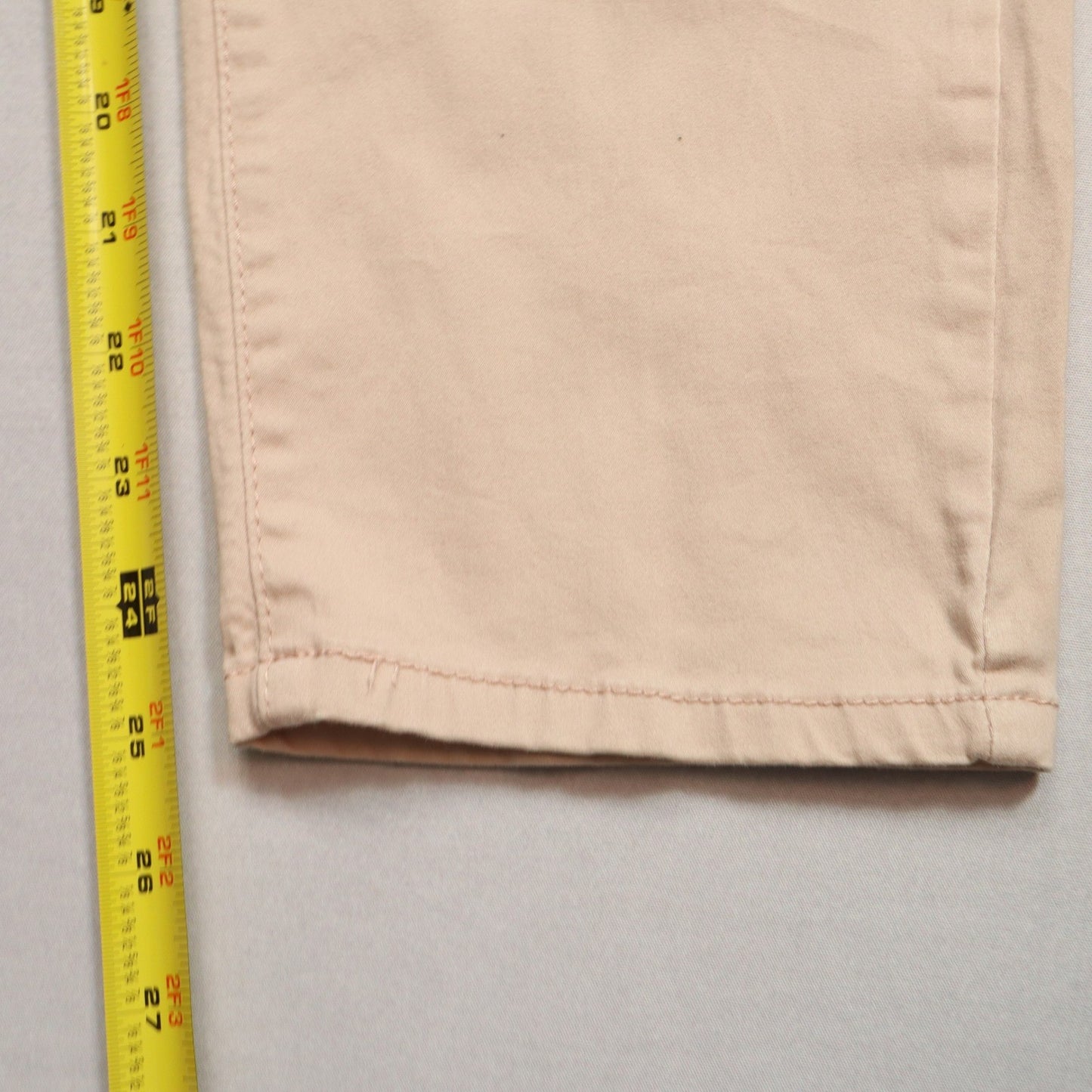 Buffalo David Bitton Pink Mid Rise Stretch Skinny Ankle Grazer Cotton Pant 12/32