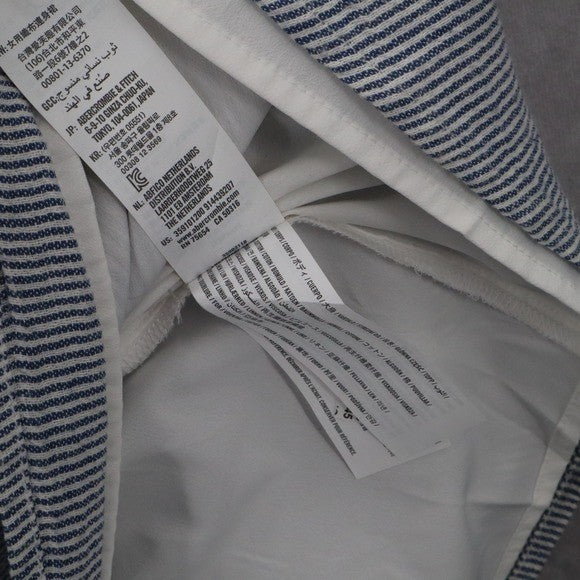 Hollister Blue Stripe Fit Flare Cutout Nautical Beach Tie Preppy Dress Small S