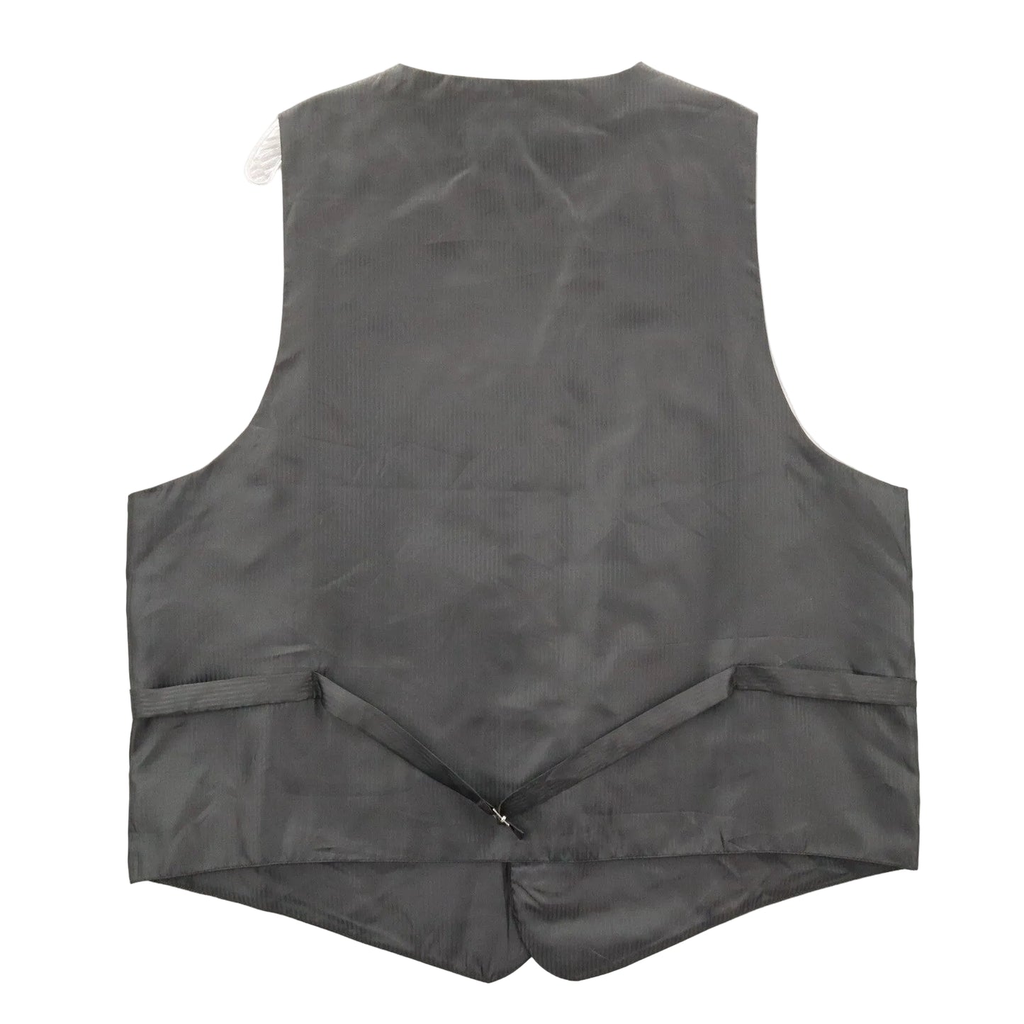 Bruno Piattelli Black Checker 6 Button Waistcoat Tuxedo Formal Suit Vest 46R L