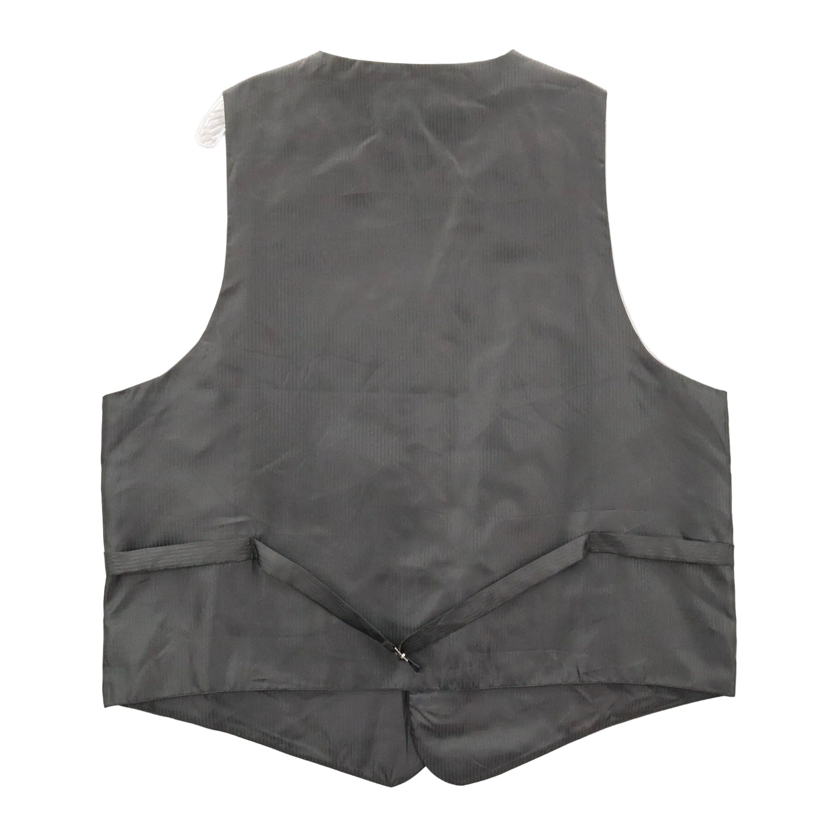 Bruno Piattelli Black Checker 6 Button Waistcoat Tuxedo Formal Suit Vest 46R L