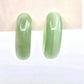 Green Half Circle Hoop Fun Small Boho Earrings Small E15