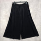 White Stag Black Velvet Crop Pants Ultra Wide Leg Boho Stretchy Capri M Medium