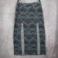 DGNY Gray Chevron Split Long Maxi Boho Stretch Fun Flirty Beach Skirt Plus 2X