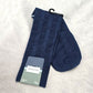 Haggar Blue Weave Logo Print Mens Dress Socks Shoe Sise 6-12.5